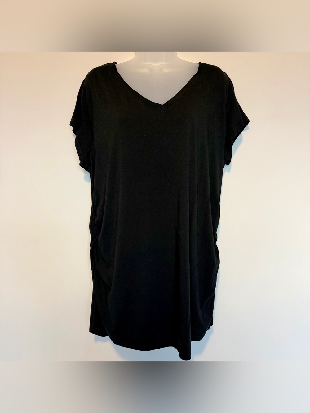 Liz Lange Maternity Black Short Sleeve Top | Size XXL